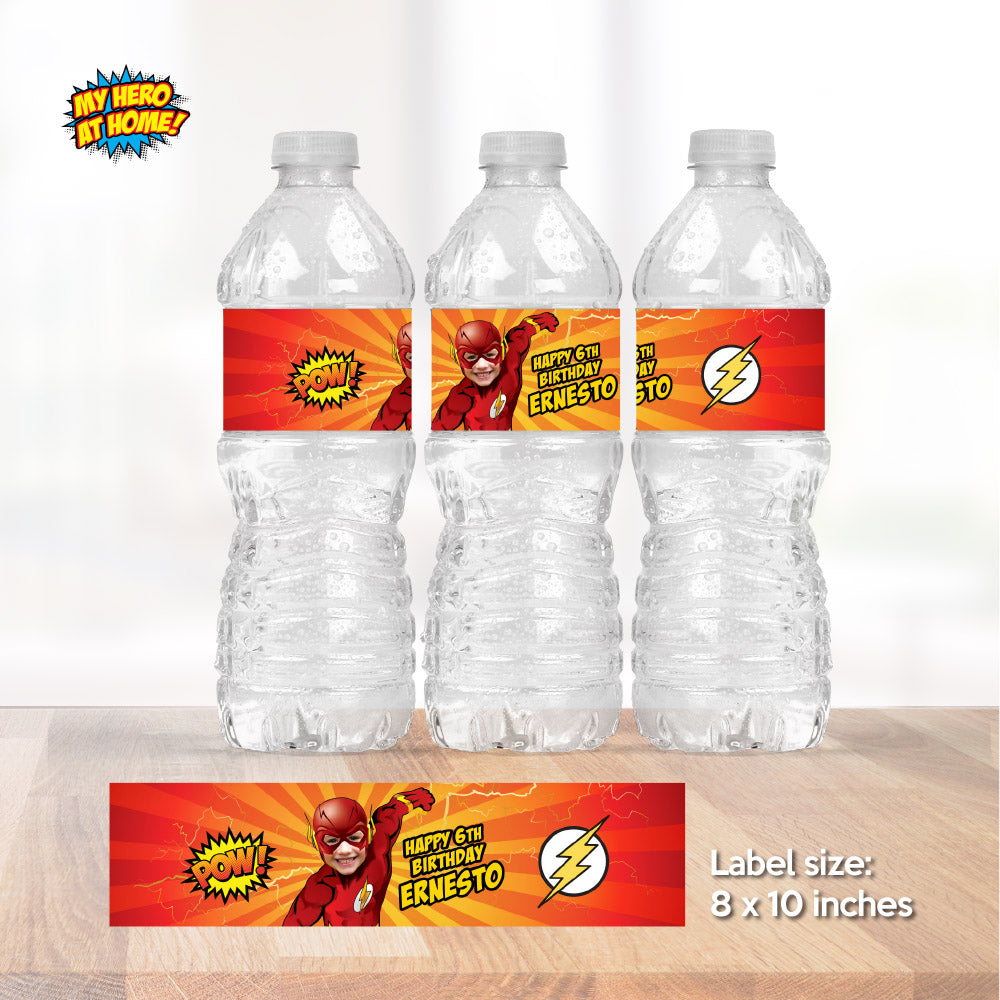 Flash Photo water stickers, Flash Capri sun labels with photo, Flash party drinks. 149WJ