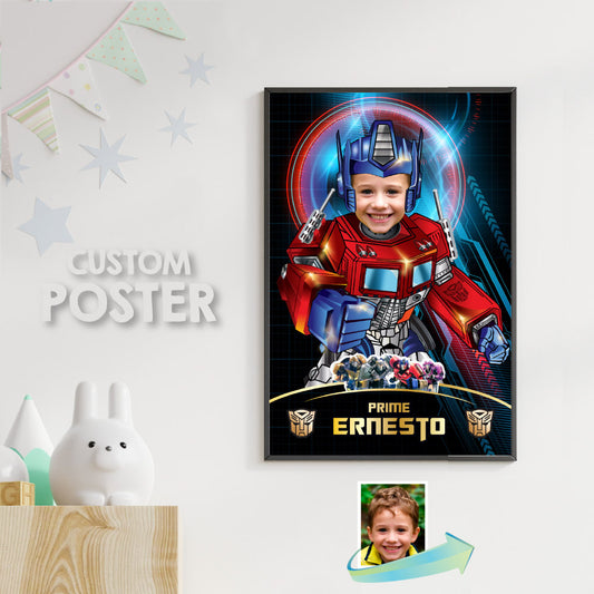Optimus Prime gifts with photo, Optimus Prime photo poster, Prime Welcome sign. 2040