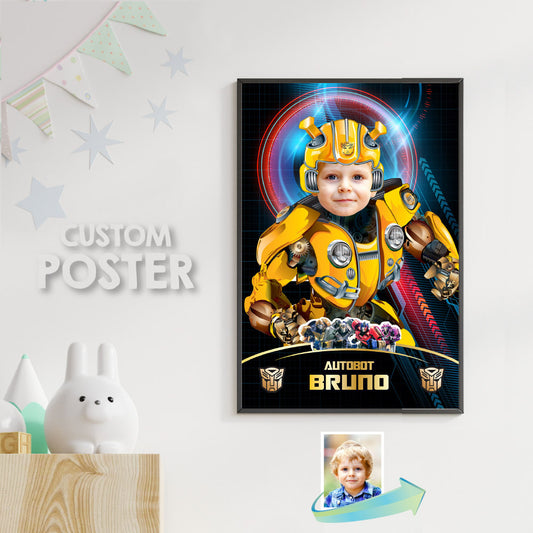 Bumblebee Gift with photo, Custom Bumblebee Prints, Bumblebee birthday Decor. 2041