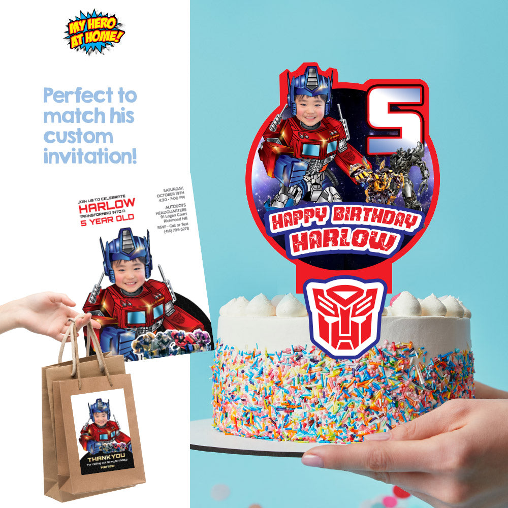 Optimus Prime chip bags party favors, Autobot Prime Chip Bag, Transformer Prime chip bags. 2042