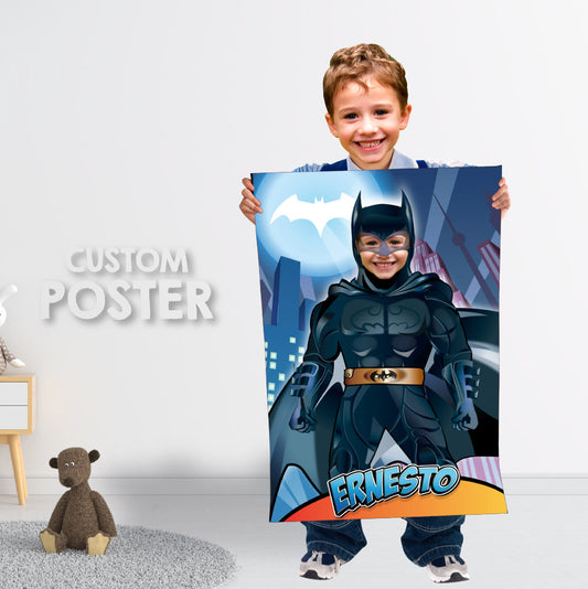 Custom Batman Gifts, Batman Room Decor, Batman Wall, Custom Batman Poster, Batman Decor. 215PG
