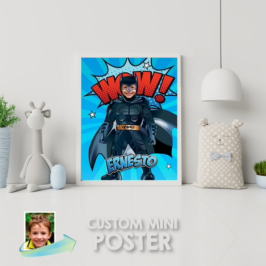 Printable Batman gifts, Batman print with photo, Batman Room Decor, Batman Wall Decor, Batman t-shirt with photo. 215PS