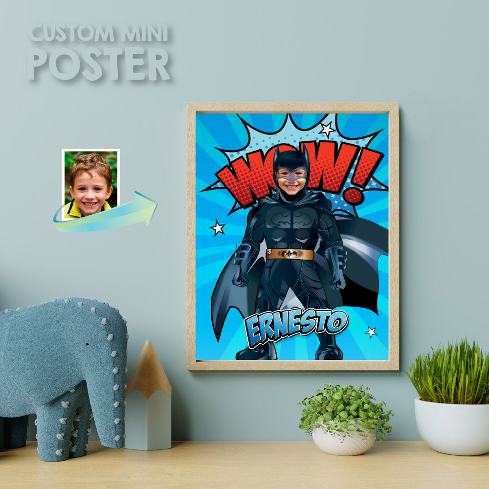 Printable Batman gifts, Batman print with photo, Batman Room Decor, Batman Wall Decor, Batman t-shirt with photo. 215PS