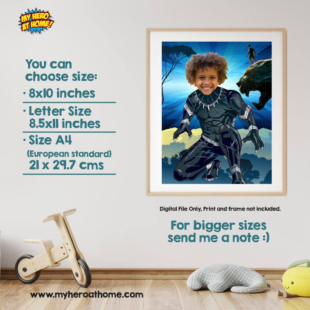 Superheroes Printable Gifts customized with kid as the star, Last minute gifts for kids. 2204A
