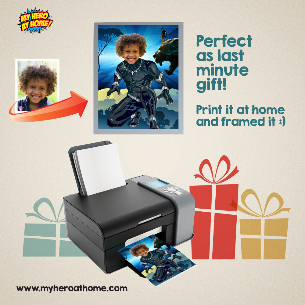 Superheroes Printable Gifts customized with kid as the star, Last minute gifts for kids. 2204A