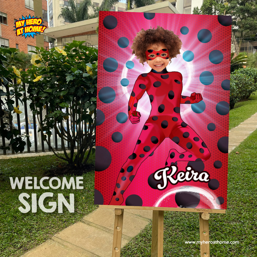 Miraculous Ladybug Photo Poster, Miraculous gift with photo, Miraculous Ladybug Prints, Ladybug Wall Decor. 2283PG