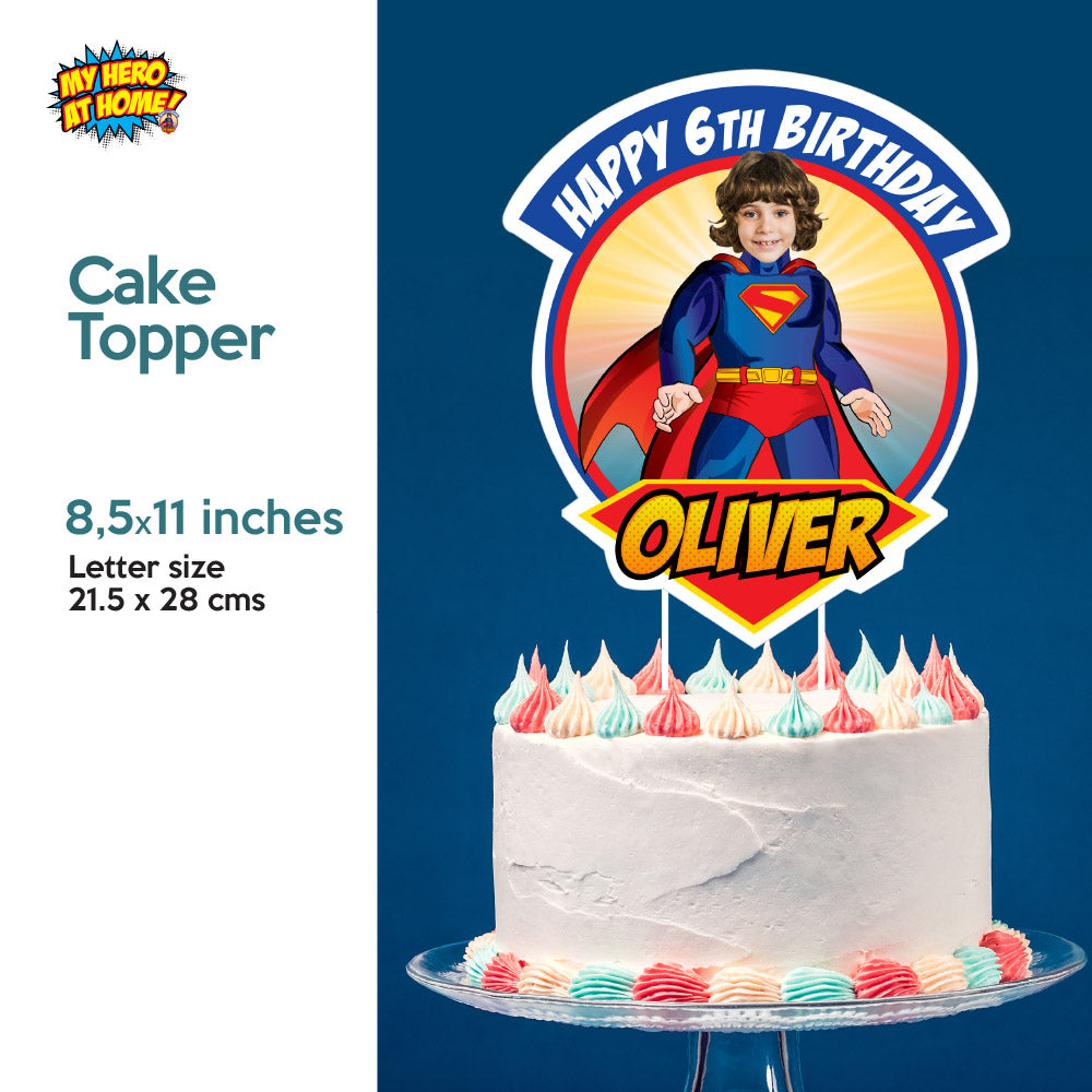 Bundle Superman Birthday Party decoration, Custom Superman Backdrop. 2308B4