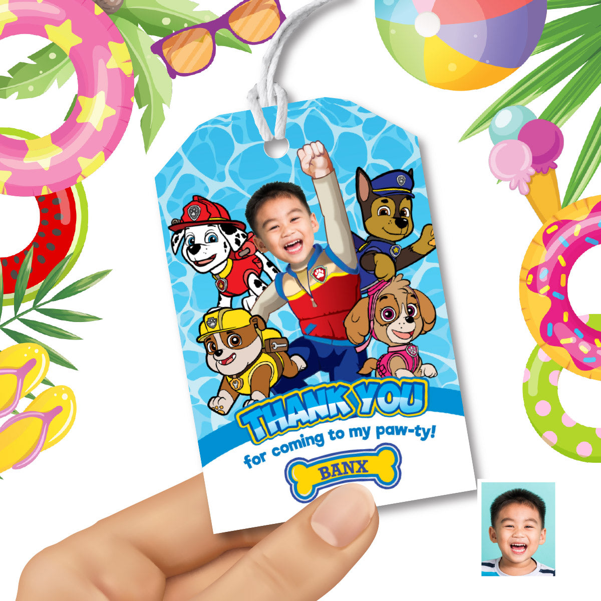 Thank You for coming to my Pool Paw-Ty with kid as the star. 2462TY3