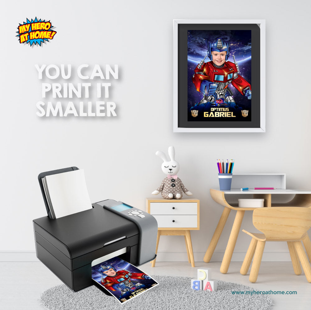 Optimus Prime Poster, Optimus Prime Decor, Optimus Prime backdrop, Optimus Prime party Decor, Optimus Prime photo poster. 484