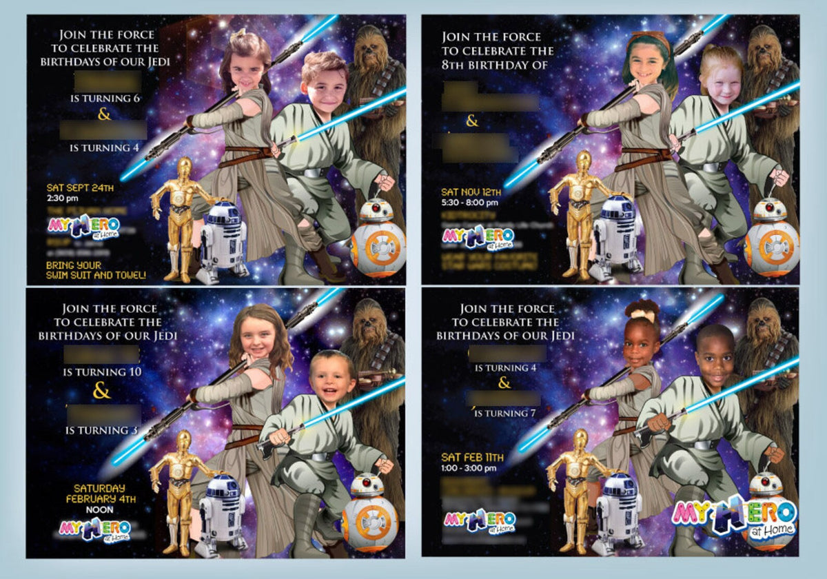 Personalized Jedi Star Wars Halloween Welcome Sign with Birthday Kid as the Star. 2507WS4