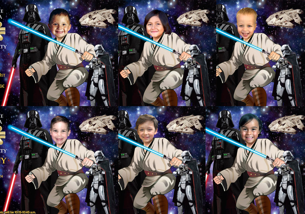 Custom Jedi Birthday Invitation, Jedi training theme Party, Jedi photo Invitation, Jedi Thank You, Jedi party favors, Jedi Invitation. 005C