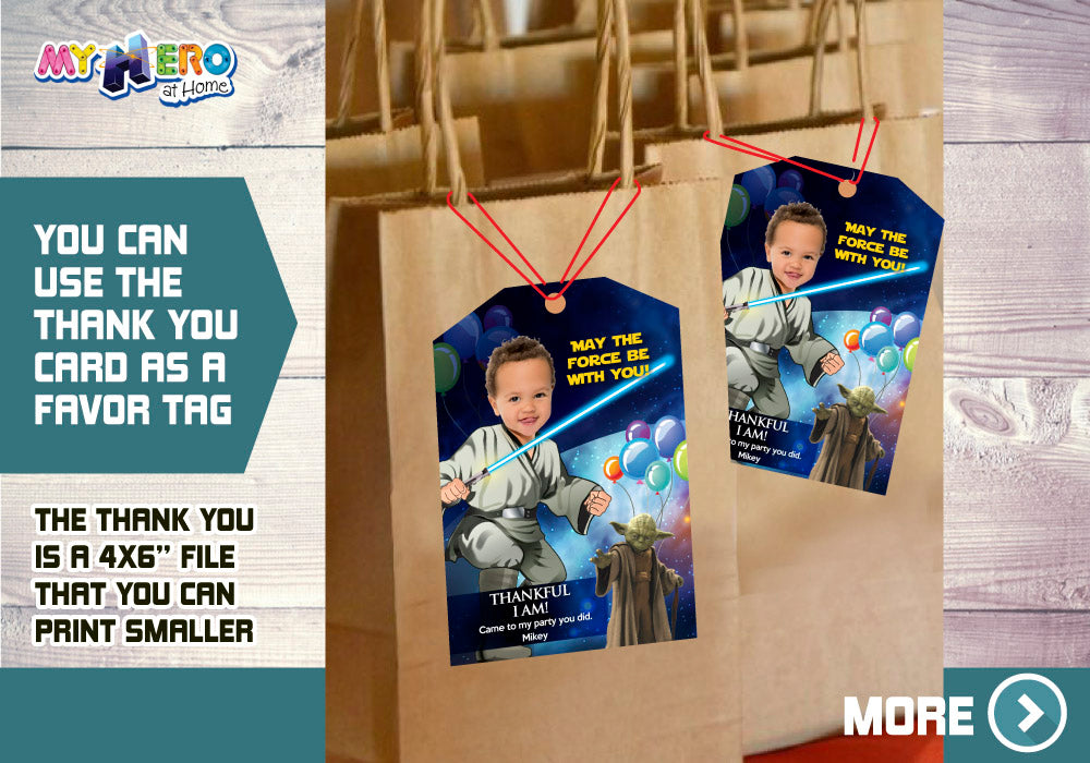 Baby Jedi 1st Birthday Invitation, Star Wars 1st Birthday, Baby Jedi 1st Party, First Birthday Jedi, Baby Jedi Invitation. 017