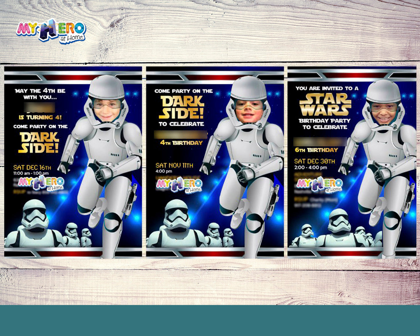 Stormtroopers Birthday Invitation, Stormtroopers Digital Invitation, Stormtroopers theme party, Stormtroopers party Invitation. 036