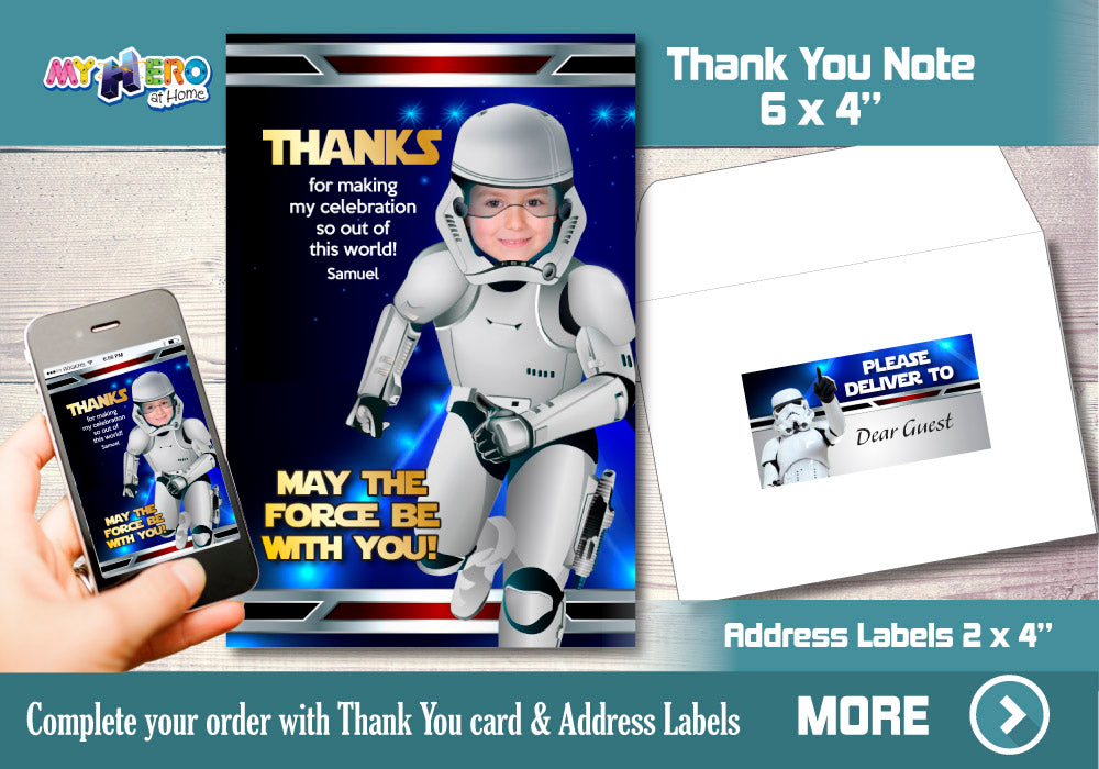 Stormtroopers Birthday Invitation, Stormtroopers Digital Invitation, Stormtroopers theme party, Stormtroopers party Invitation. 036