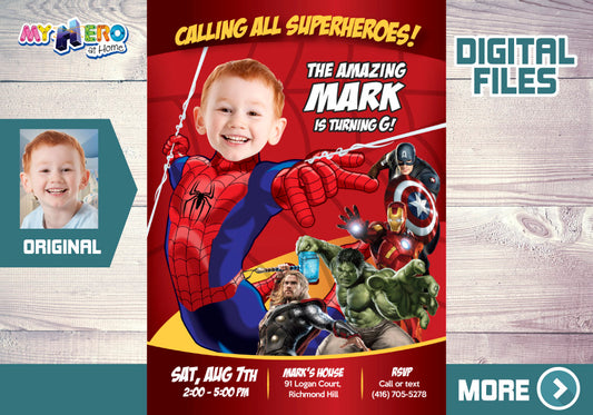 Spiderman Birthday Invitation, Spiderman Birthday, Spiderman Party, Spiderman Digital, Spiderman Favor tags. 103