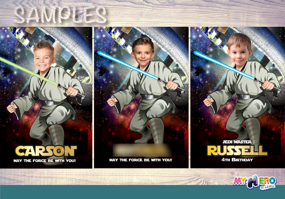 Jedi Photo Poster, Custom Star Wars gift, Jedi Fans gifts, Jedi theme Party, Star Wars Poster, Jedi Backdrop. 344