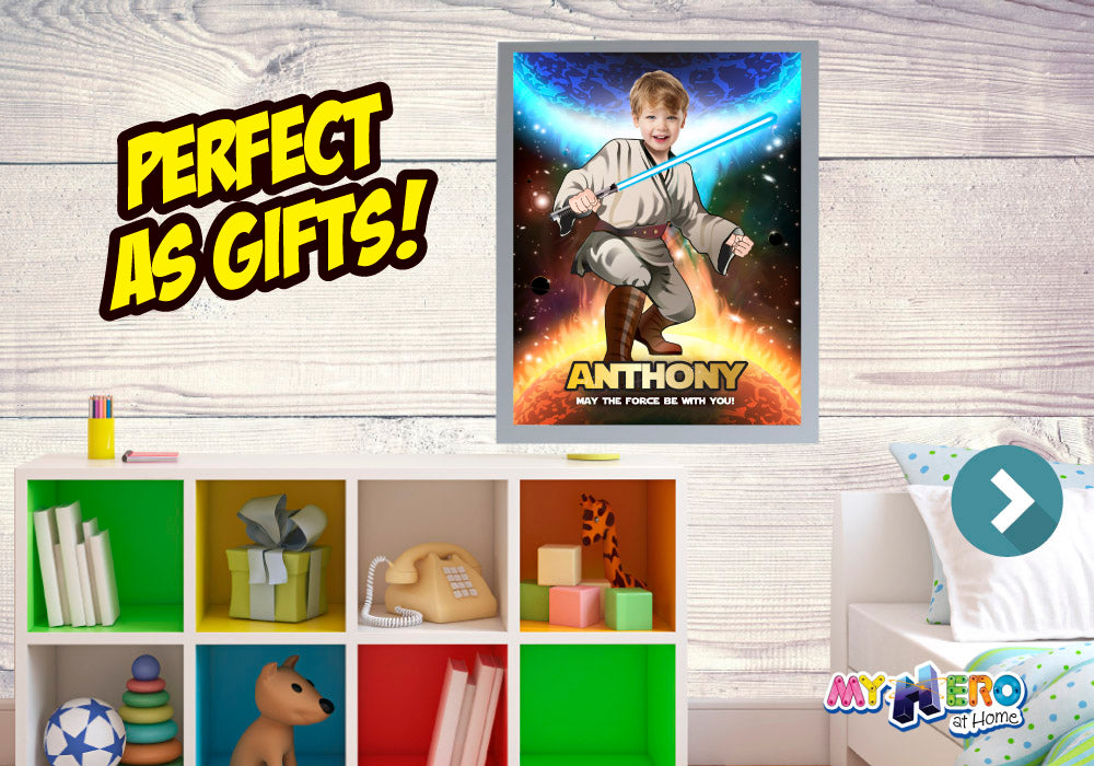 Custom Jedi Poster with photo, Star Wars gift, Jedi Fans gifts, Jedi Party Decor, Star Wars Poster, Star Wars Backdrop. 357
