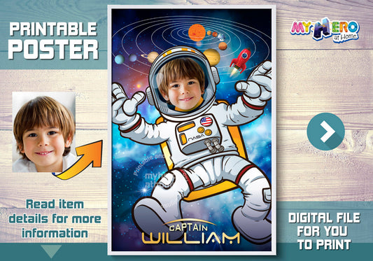 Astronaut Poster, Astronaut Decor, Astronaut Wall Decor, Astronaut photo poster, Milky Way poster, Astronaut Gifts. 359