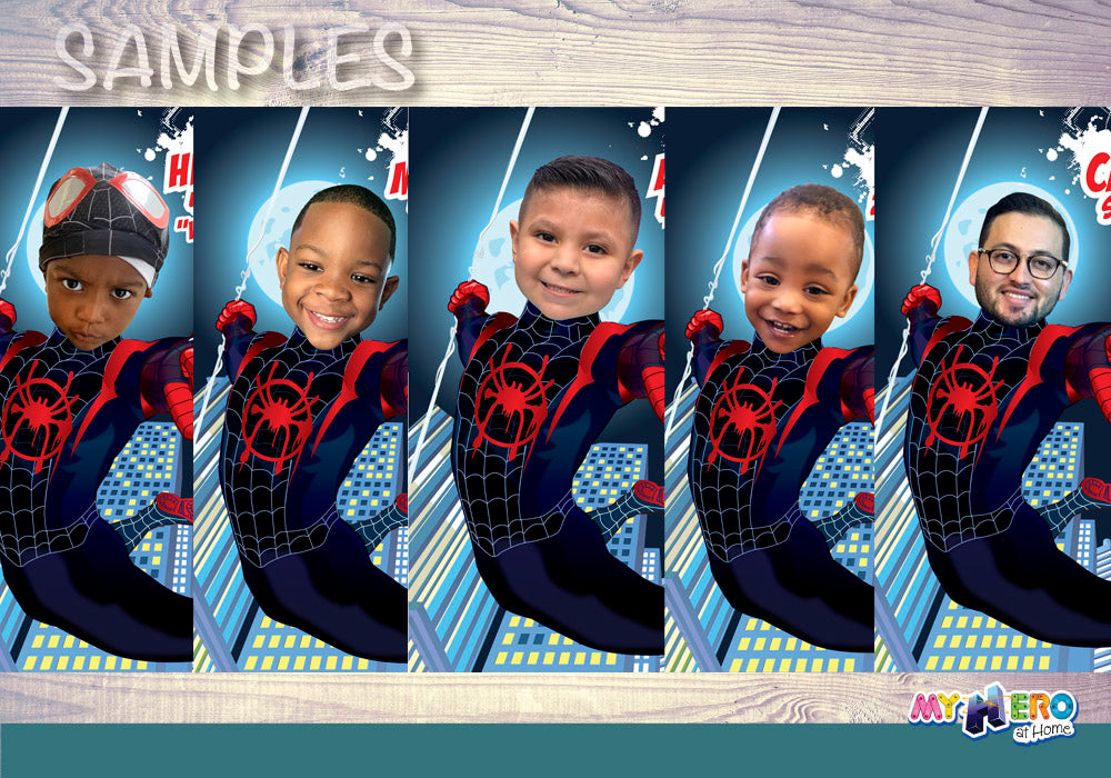Miles Morales Poster with your kid as the star, Custom Miles Morales printable gift. 428