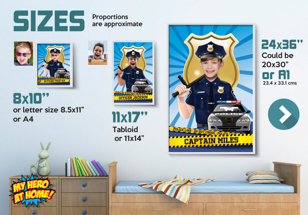 Police Poster, Police Decoration, Police Room Decor, Police Gifts, Police Party Decor, Police Wall, Police party, Policeman poster. 573