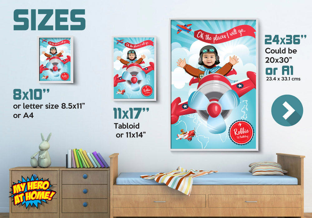 Airplane Poster, Airplane Decoration, Airplane Room Decor, Airplane Gifts, Airplane Wall, Airplane party decor. 585