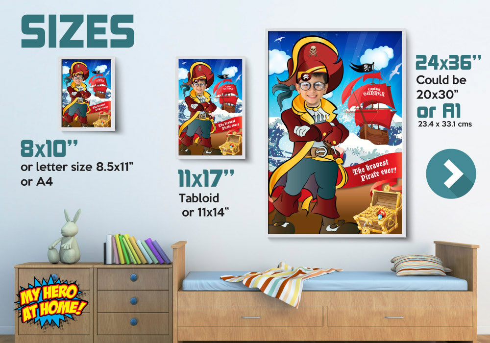 Custom Pirate Poster, Pirate Photo Poster, Pirate Decor, Pirate Room Decor, Pirate Gifts, Pirate Party Decor, Pirate Wall decor. 591