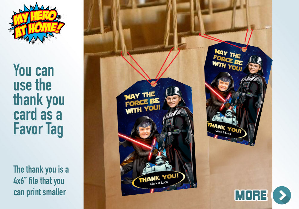 Darth Vader and Kylo Ren Party Invitation, Dark Side Siblings party, Joint Darth Vader and Kylo Ren invitation, Joint dark side party. 617