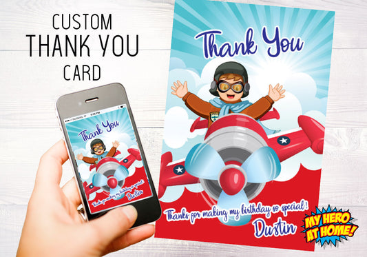 Vintage Airplane Thank You, Airplane Favor Tags, Airplane party favors, Airplane Pilot Favor tag. 630NFT