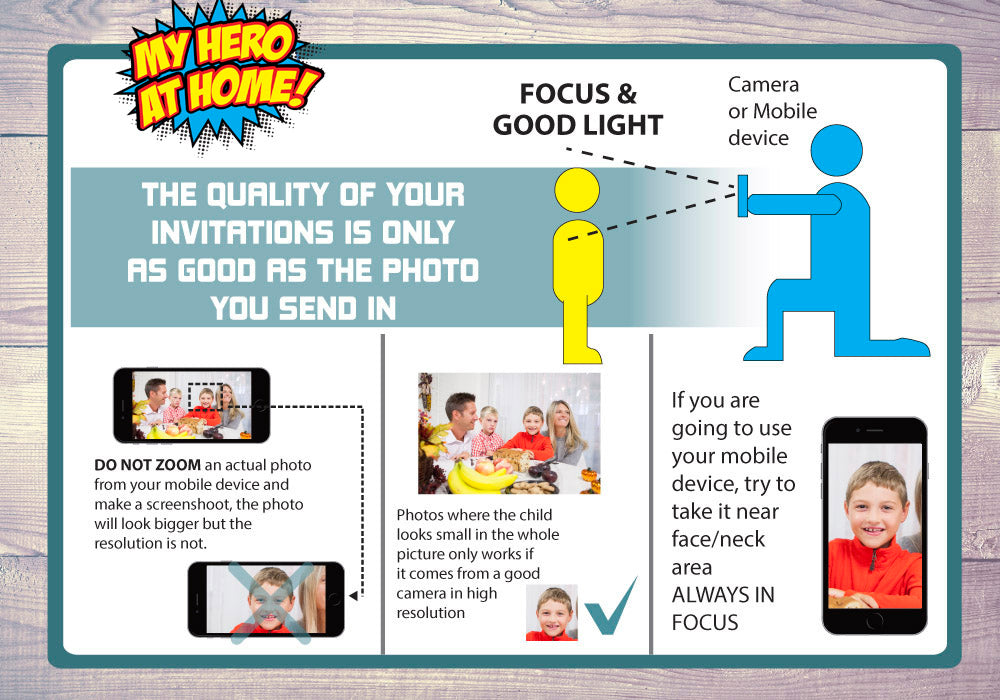 Flash Birthday invitation with your child as the star, Flash party template with photo. 149IN