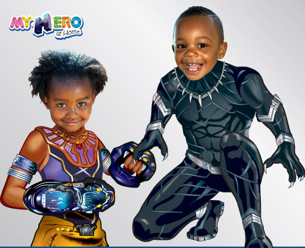 Black Panther Invitations. Shuri Invitations. Custom Black Panther and Shuri Invitations.