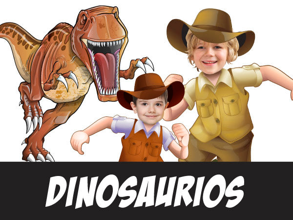 Dinosaurs Photo Invitation. Paleontologist party Invitation