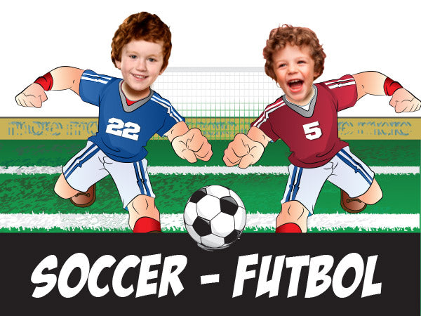 Soccer Birthday  Invitations with your kid as his favorite player