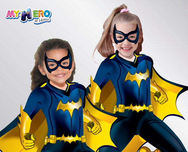 Batgirl Invitations. Custom Batgirl Party Invitations. Batgirl photo invitations.