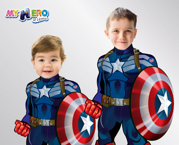Captain America Invitations. Captain America photo invitations.