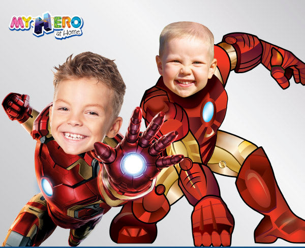 Iron Man Party Invitations. Iron Man photo invitations.