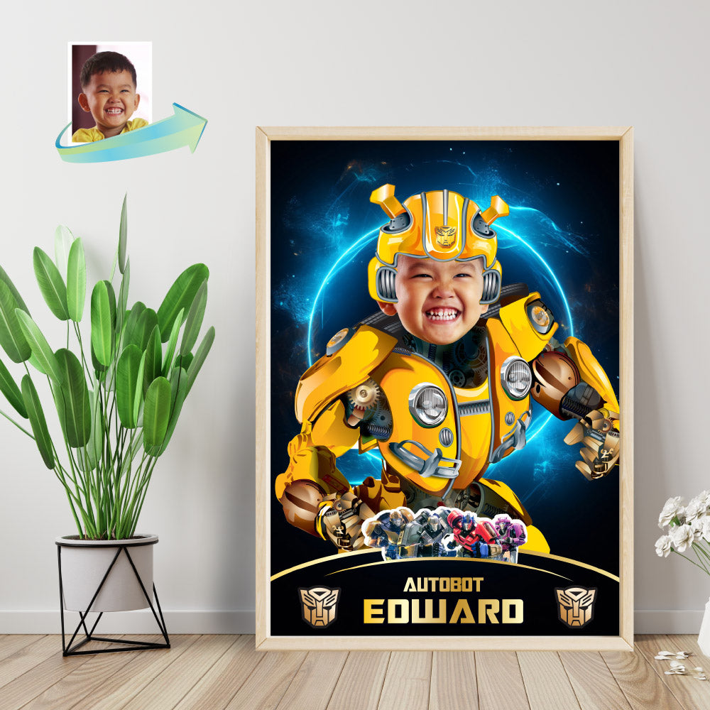 Bumblebee Print with photo, Bumblebee party Decor, Bumblebee room decor. 2036