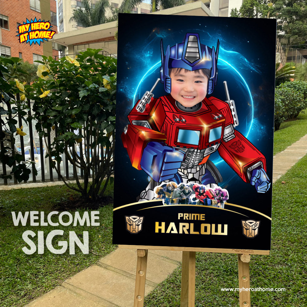Optimus Prime Print with photo, Optimus Prime printable gifts, Optimus Prime party Decor. 2037