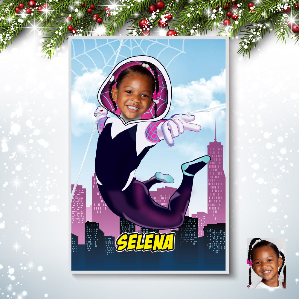 Printable Ghost spider gifts with your girl as the star, Gwen Stacy photo Prints. 2038GF