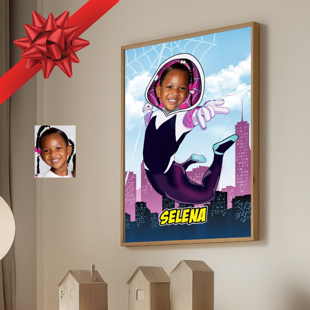 Printable Ghost spider gifts with your girl as the star, Gwen Stacy photo Prints. 2038GF