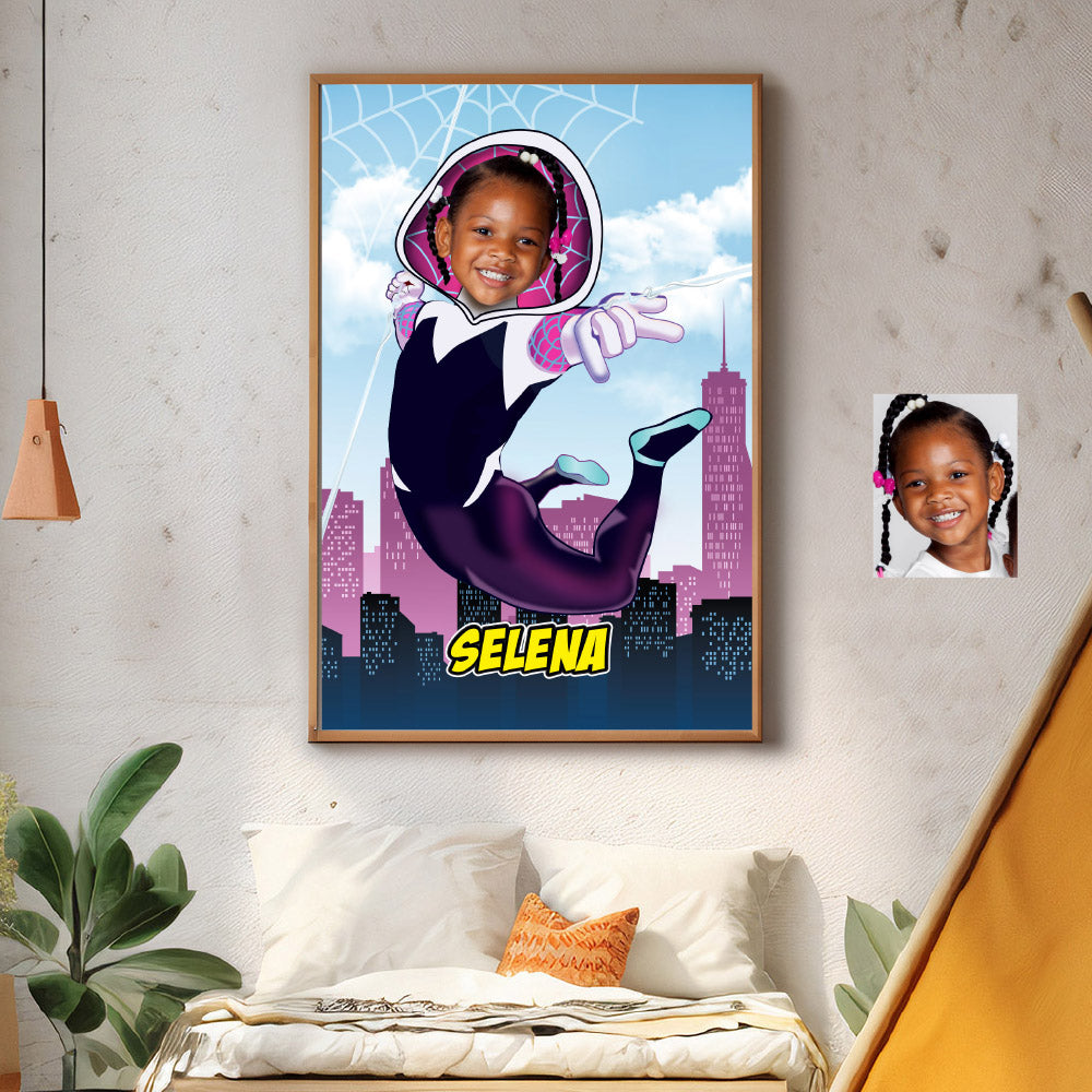 Printable Ghost spider gifts with your girl as the star, Gwen Stacy photo Prints. 2038GF