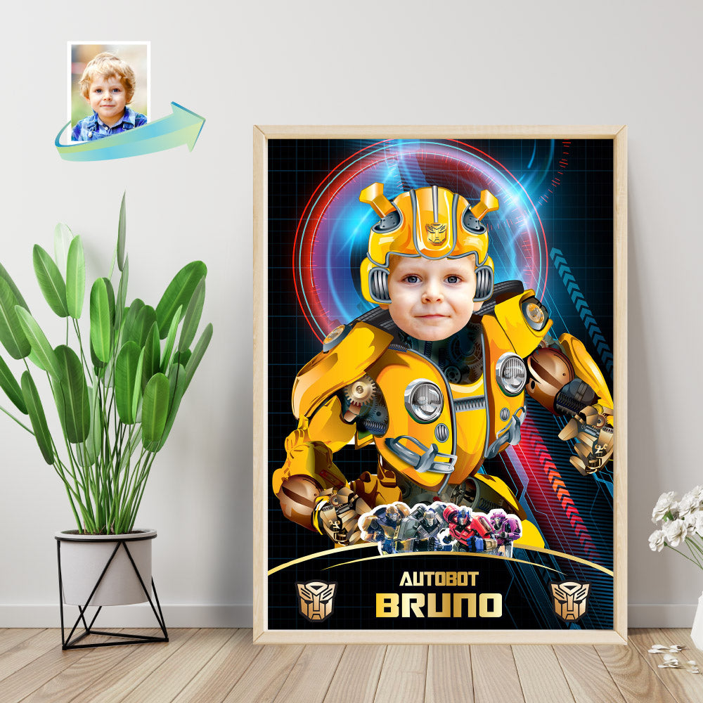 Bumblebee Gift with photo, Custom Bumblebee Prints, Bumblebee birthday Decor. 2041