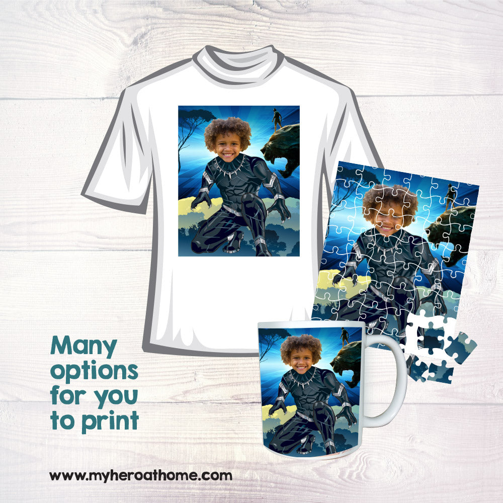 Superheroes Printable Gifts customized with kid as the star, Last minute gifts for kids. 2204A