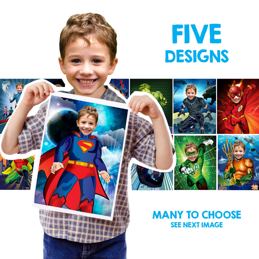 Superheroes printable Five Gifts with your kid as his favorite superheroes, 5 Avengers prints gifts. 2204E2