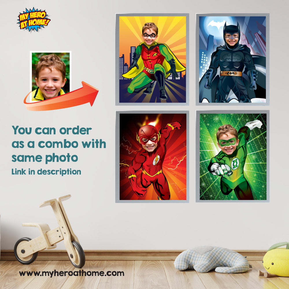 Superheroes printable Five Gifts with your kid as his favorite superheroes, 5 Avengers prints gifts. 2204E2