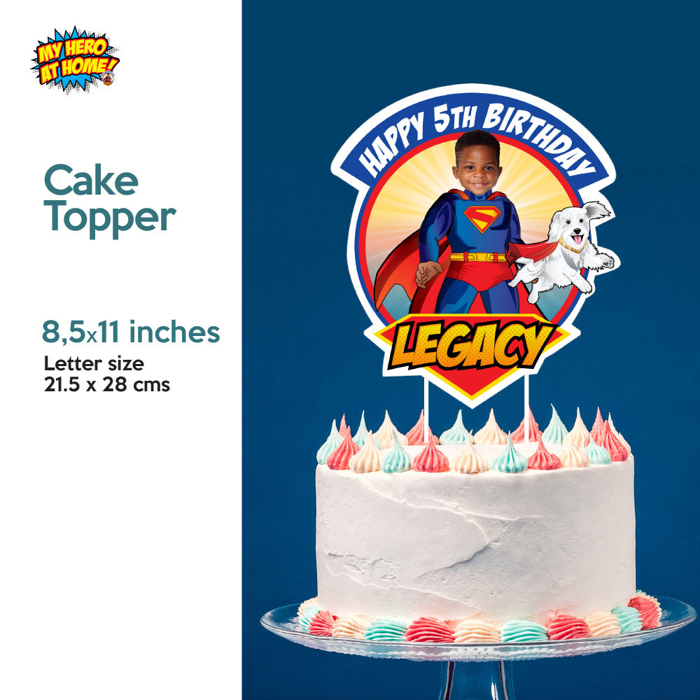 Custom Superman and Krypto Party decoration, Superman and Krypto Banner Backdrop, Cake ideas with Krypto, Superman 2025 Welcome Sign. 2352B4