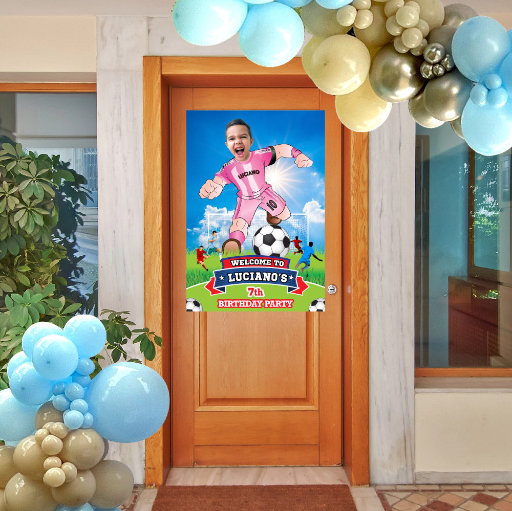 Welcome to my Inter Miami Soccer birthday party with kid as the star, Bienvenidos Fiesta Futbol Messi Miami. 2362WS