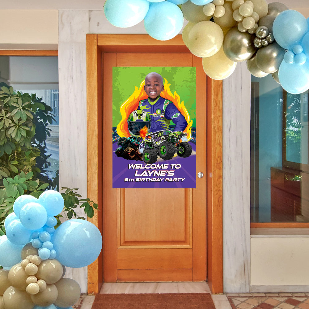 Monster Jam Gravedigger Welcome sign, Grave digger driver welcome party sign. 2391WS