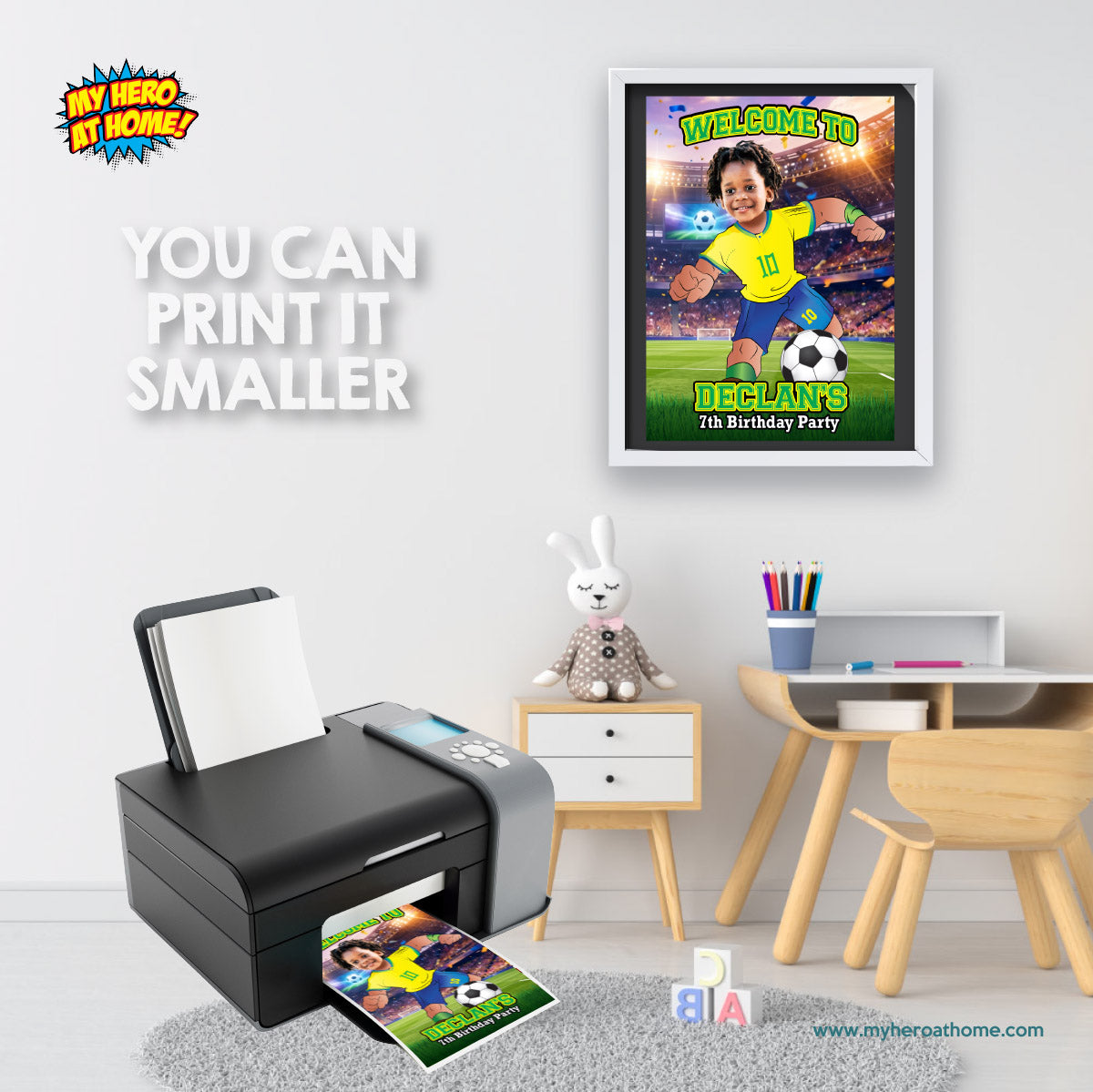 Futbol Brasil Welcome Sign with child as the MVP, Brazil Soccer Entrance Sign. 2459WS2