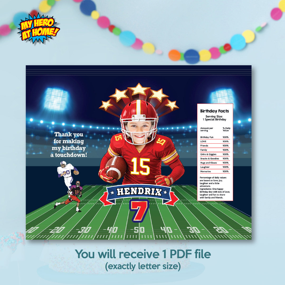 Kansas Football Chip Bag wrappers with photo, Chiefs Snacks Bag labels. 2499CB