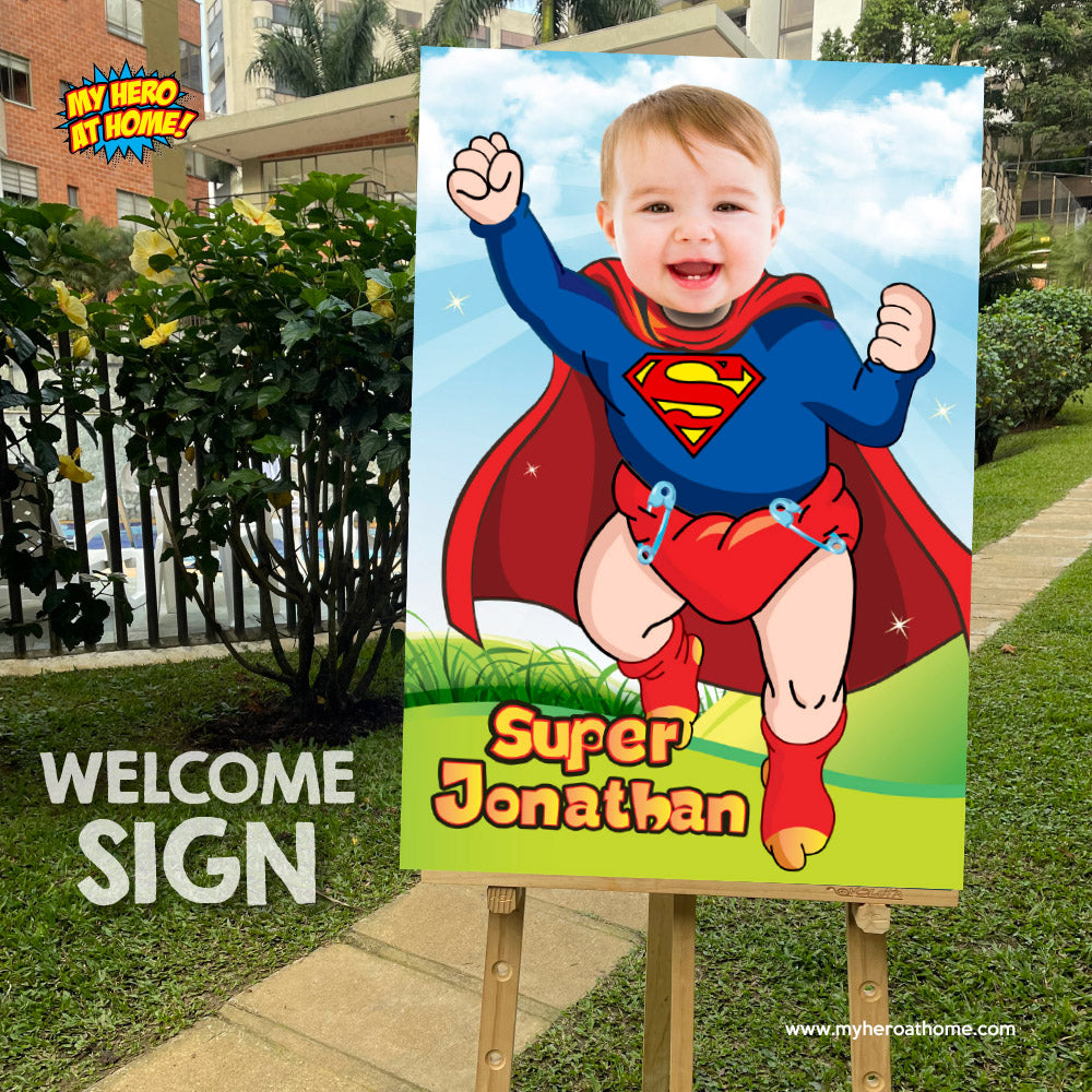 Baby Superman Poster with photo, Baby Superman Gifts, Baby Superman Nursery, Baby Superman Wall Decor. 368